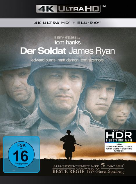 Der Soldat James Ryan (Ultra HD Blu-ray &amp; Blu-ray), 1 Ultra HD Blu-ray und 1 Blu-ray Disc