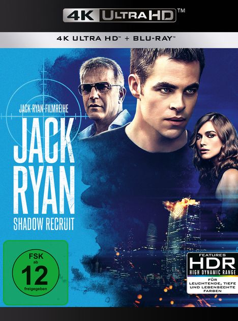 Jack Ryan: Shadow Recruit (Ultra HD Blu-ray &amp; Blu-ray), 1 Ultra HD Blu-ray und 1 Blu-ray Disc