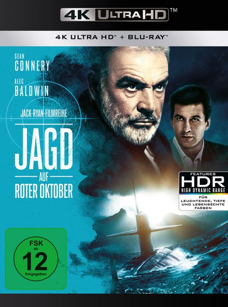 Jagd auf Roter Oktober (Ultra HD Blu-ray &amp; Blu-ray), 1 Ultra HD Blu-ray und 1 Blu-ray Disc