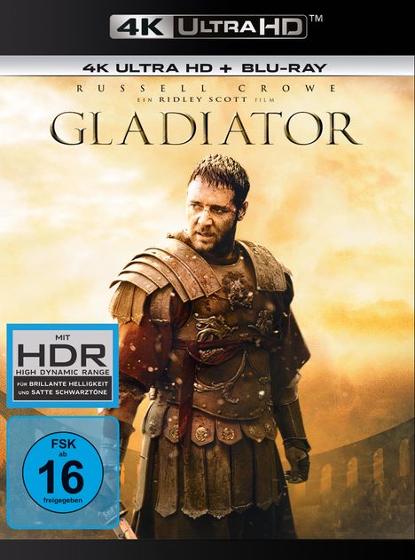 Gladiator (2000) (Ultra HD Blu-ray &amp; Blu-ray), 1 Ultra HD Blu-ray und 1 Blu-ray Disc