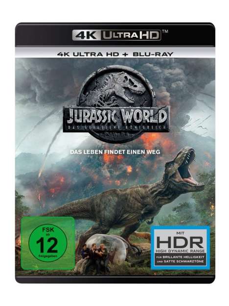 Jurassic World: Das gefallene Königreich (Ultra HD Blu-ray &amp; Blu-ray), 1 Ultra HD Blu-ray und 1 Blu-ray Disc