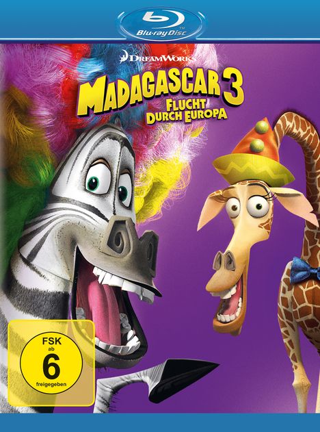 Madagascar 3 - Flucht durch Europa (Blu-ray), Blu-ray Disc