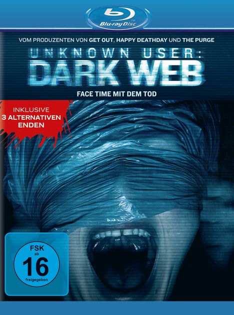 Unknown User: Dark Web (Blu-ray), Blu-ray Disc