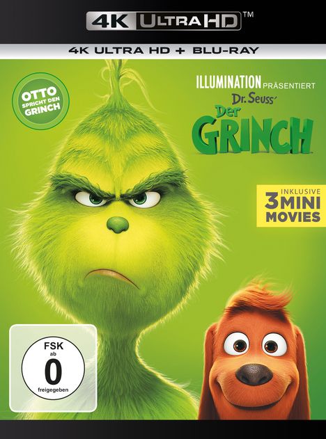 Der Grinch (2018) (Ultra HD Blu-ray &amp; Blu-ray), 1 Ultra HD Blu-ray und 1 Blu-ray Disc