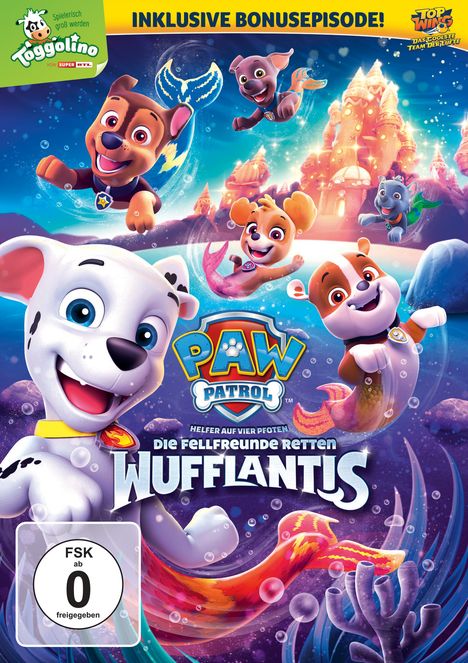 Paw Patrol: Die Fellfreunde retten Wufflantis, DVD