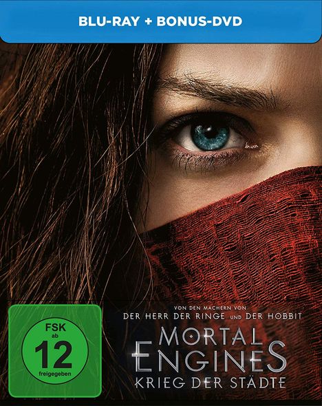 Mortal Engines: Krieg der Städte (Blu-ray im Steelbook), 1 Blu-ray Disc und 1 DVD