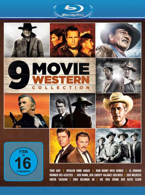9 Movie Western Collection Vol. 1 (Blu-ray), 3 Blu-ray Discs