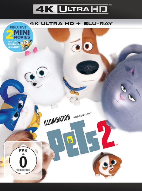 Pets 2 (Ultra HD Blu-ray &amp; Blu-ray), 1 Ultra HD Blu-ray und 1 Blu-ray Disc