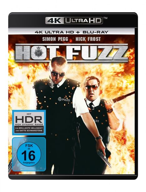 Hot Fuzz (Ultra HD Blu-ray &amp; Blu-ray), 1 Ultra HD Blu-ray und 1 Blu-ray Disc