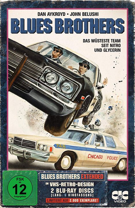 Blues Brothers (1980) (Extended Version im VHS-Design) (Blu-ray), 2 Blu-ray Discs