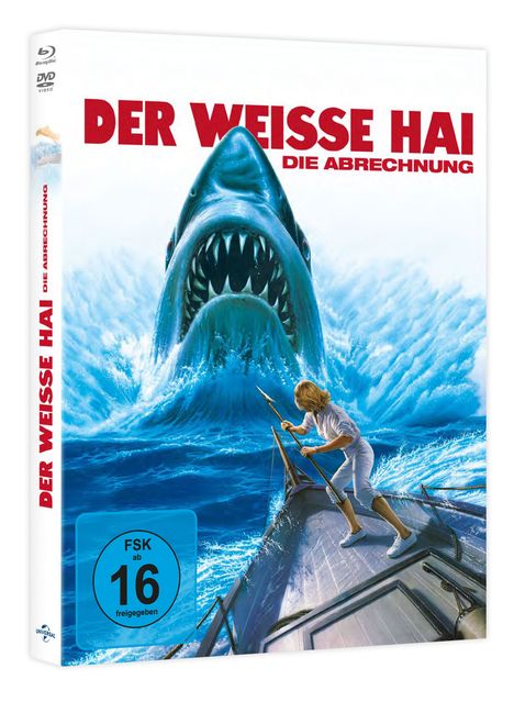 Der weiße Hai 4 - Die Abrechnung (Blu-ray &amp; DVD im Mediabook), 1 Blu-ray Disc und 1 DVD