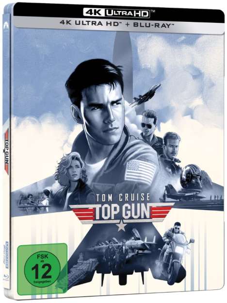 Top Gun (Ultra HD Blu-ray &amp; Blu-ray im Steelbook), 1 Ultra HD Blu-ray und 1 Blu-ray Disc