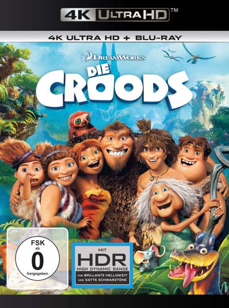 Die Croods (Ultra HD Blu-ray &amp; Blu-ray), 1 Ultra HD Blu-ray und 1 Blu-ray Disc