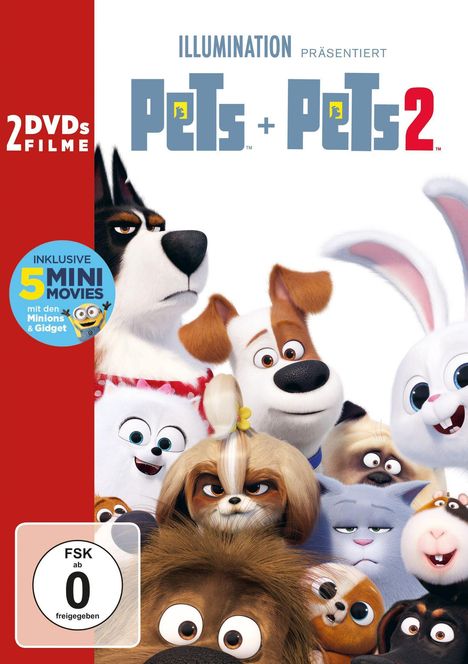 Pets / Pets 2, 2 DVDs