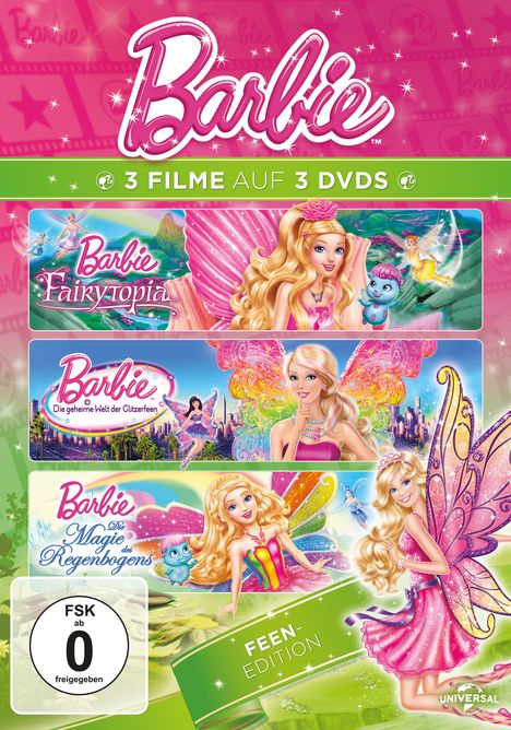 Barbie: Feen Edition, 3 DVDs