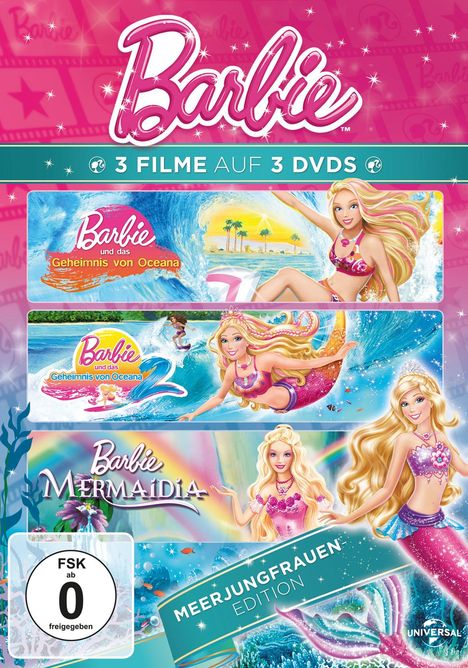 Barbie: Meerjungfrauen Edition, 3 DVDs