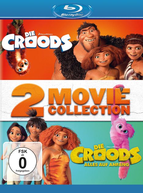 Die Croods 2 Movie Collection (Die Croods &amp; Die Croods - Alles auf Anfang) (Blu-ray), 2 Blu-ray Discs