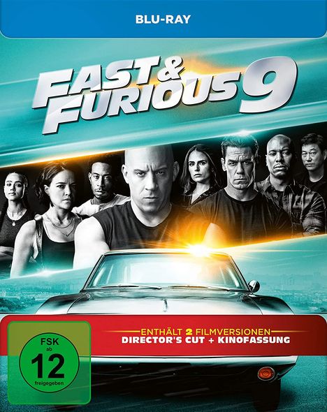 Fast &amp; Furious 9 - Die Fast &amp; Furious Saga (Blu-ray im Steelbook), Blu-ray Disc