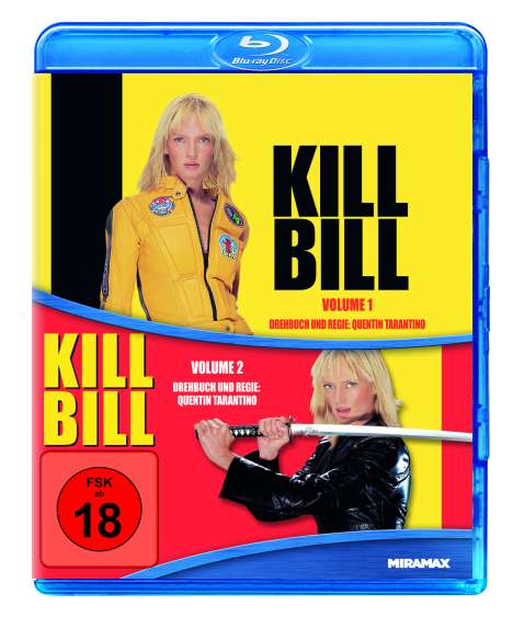 Kill Bill Vol.1 &amp; 2 (Blu-ray), 2 Blu-ray Discs