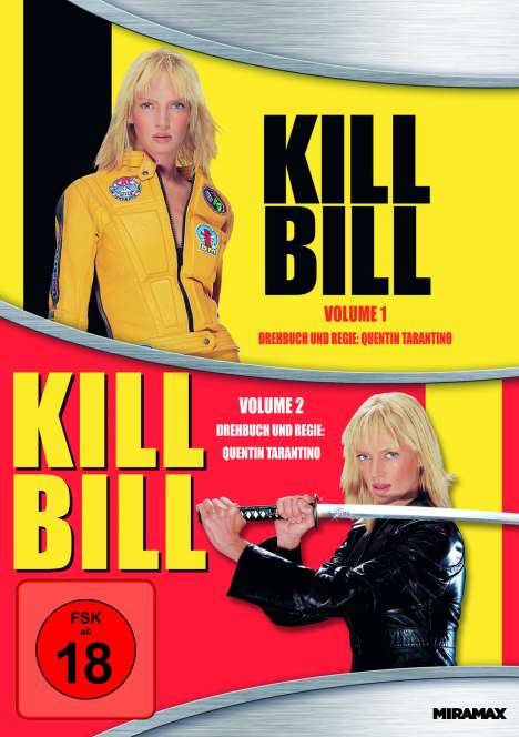 Kill Bill Vol.1 &amp; 2, 2 DVDs