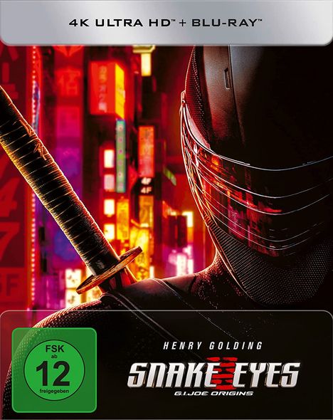 Snake Eyes: G.I. Joe Origins (Ultra HD Blu-ray &amp; Blu-ray im Steelbook), 1 Ultra HD Blu-ray und 1 Blu-ray Disc