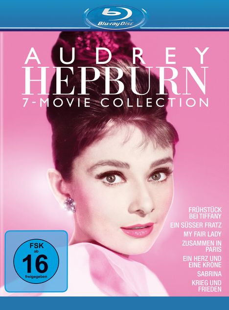 Audrey Hepburn 7-Movie Collection (Blu-ray), 7 Blu-ray Discs