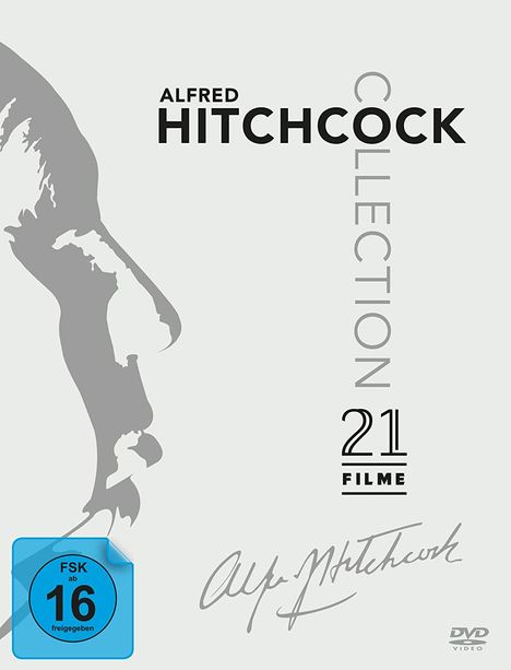 Alfred Hitchcock Collection, 21 DVDs