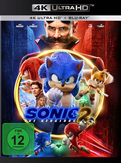 Sonic the Hedgehog 2 (Ultra HD Blu-ray &amp; Blu-ray), 1 Ultra HD Blu-ray und 1 Blu-ray Disc