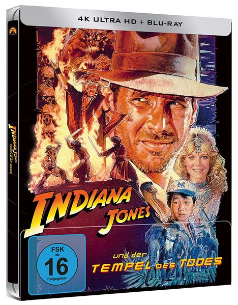 Indiana Jones und der Tempel des Todes (Ultra HD Blu-ray &amp; Blu-ray im Steelbook), 1 Ultra HD Blu-ray und 1 Blu-ray Disc