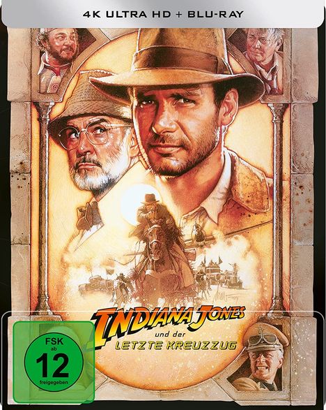 Indiana Jones und der letzte Kreuzzug (Ultra HD Blu-ray &amp; Blu-ray im Steelbook), 1 Ultra HD Blu-ray und 1 Blu-ray Disc