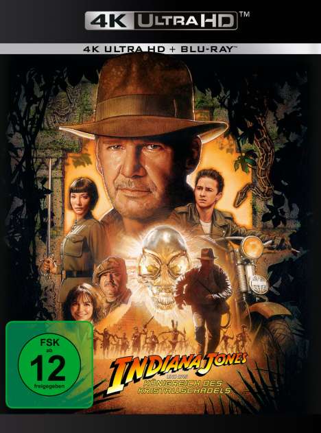 Indiana Jones und das Königreich des Kristallschädels (Ultra HD Blu-ray &amp; Blu-ray), 1 Ultra HD Blu-ray und 1 Blu-ray Disc