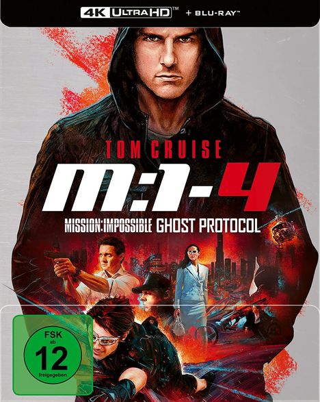 Mission: Impossible 4 - Phantom Protokoll (Ultra HD Blu-ray &amp; Blu-ray im Steelbook), 1 Ultra HD Blu-ray und 2 Blu-ray Discs