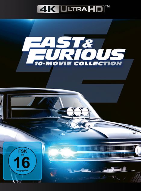 Fast &amp; Furious - 10-Movie-Collection (Ultra HD Blu-ray), 10 Ultra HD Blu-rays