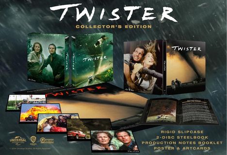 Twister (Collector's Edition) (Ultra HD Blu-ray &amp; Blu-ray im Steelbook) (UK Import), 1 Ultra HD Blu-ray und 1 Blu-ray Disc