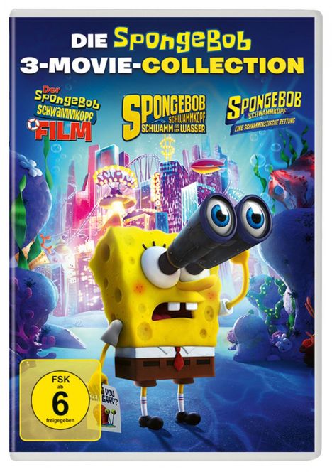 Spongebob Schwammkopf 3-Movie Collection, 3 DVDs