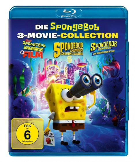Spongebob Schwammkopf 3-Movie Collection (Blu-ray), 3 Blu-ray Discs