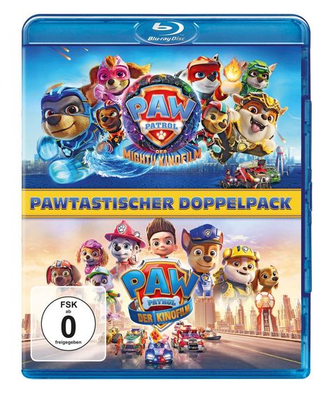 Paw Patrol: Der Mighty Kinofilm / Paw Patrol: Der Kinofilm (Blu-ray), 2 Blu-ray Discs