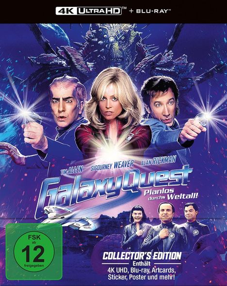 Galaxy Quest - Planlos durchs Weltall (Collector's Edition) (Ultra HD Blu-ray &amp; Blu-ray im Steelbook), 1 Ultra HD Blu-ray und 1 Blu-ray Disc