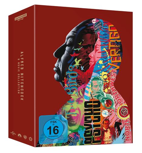 Alfred Hitchcock: 6-Movie Collection (Limited Collector's Digipak Edition) (Ultra HD Blu-ray), 6 Ultra HD Blu-rays