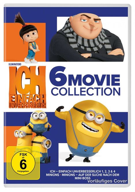 Ich - Einfach unverbesserlich &amp; Minions (6-Movie Collection), 6 DVDs