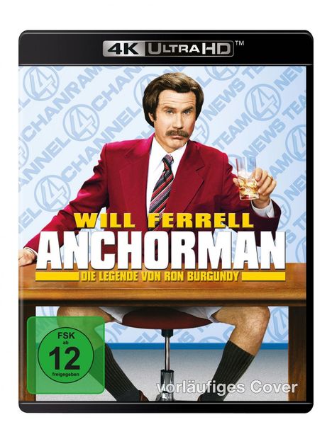 Anchorman - Die Legende von Ron Burgundy (Ultra HD Blu-ray &amp; Blu-ray), 1 Ultra HD Blu-ray und 1 Blu-ray Disc