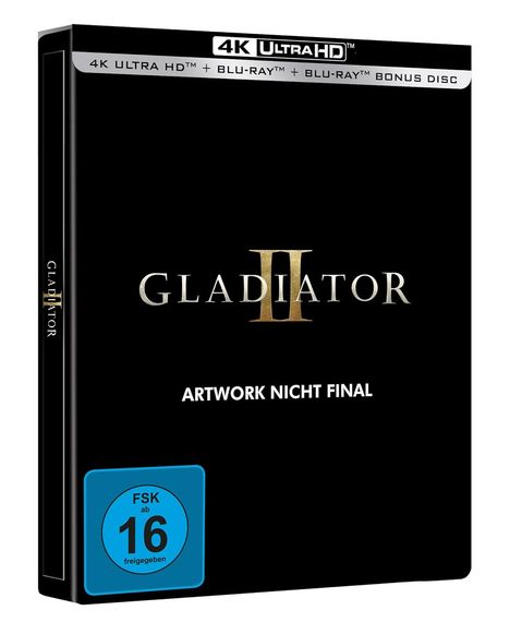 Gladiator II (Ultra HD Blu-ray &amp; Blu-ray im Steelbook), 1 Ultra HD Blu-ray und 1 Blu-ray Disc