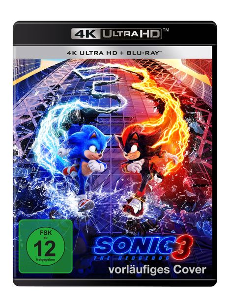 Sonic the Hedgehog 3 (Ultra HD Blu-ray &amp; Blu-ray), 1 Ultra HD Blu-ray und 1 Blu-ray Disc