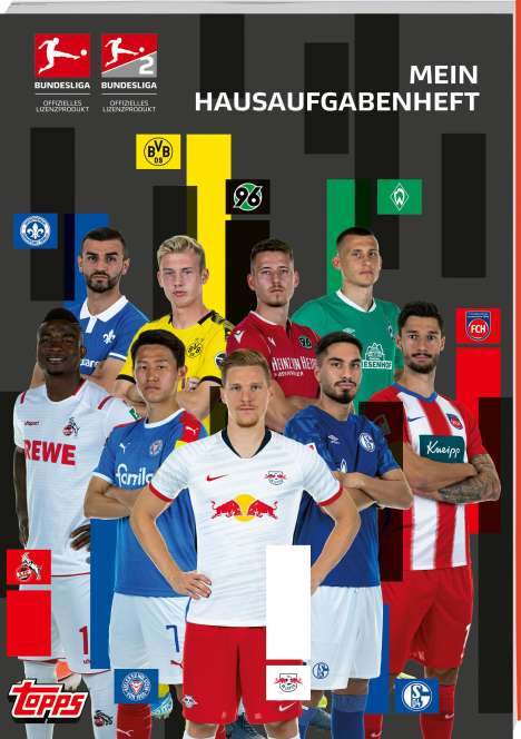 Das offizielle Fußball Bundesliga Hausaufgabenheft von topps, Buch