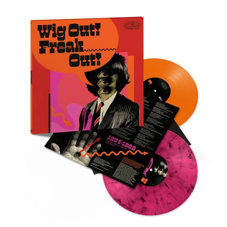 Wig Out Freak Out: Freakbeat &amp; Mod Psychedelia (Pink/Black Marbled &amp; Sunset Orange Vinyl), 2 LPs