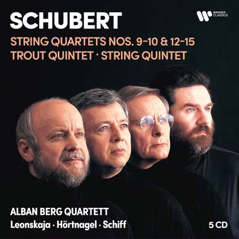 Franz Schubert (1797-1828): Streichquartette Nr.9,10,12-15, 5 CDs