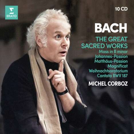 Johann Sebastian Bach (1685-1750): Michel Corboz - The Great Sacred Works, 10 CDs
