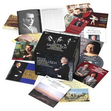 Wolfgang Sawallisch - The Warner Classics Edition (Complete Symphonic,Lieder &amp; Choral Recordings), 65 CDs