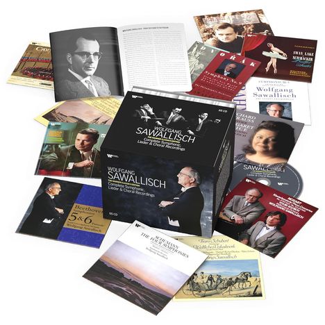 Wolfgang Sawallisch - The Warner Classics Edition Vol.1 (Complete Symphonic,Lieder &amp; Choral Recordings), 65 CDs