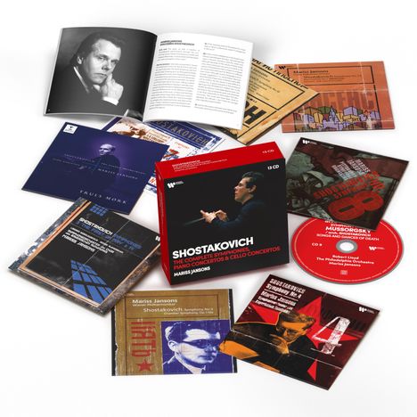 Dmitri Schostakowitsch (1906-1975): Sämtliche Symphonien und Konzerte, 13 CDs